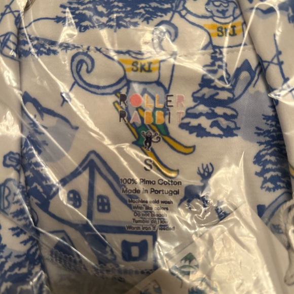 Roller Rabbit Ski Toile Polo Pajamas - Picture 5 of 5